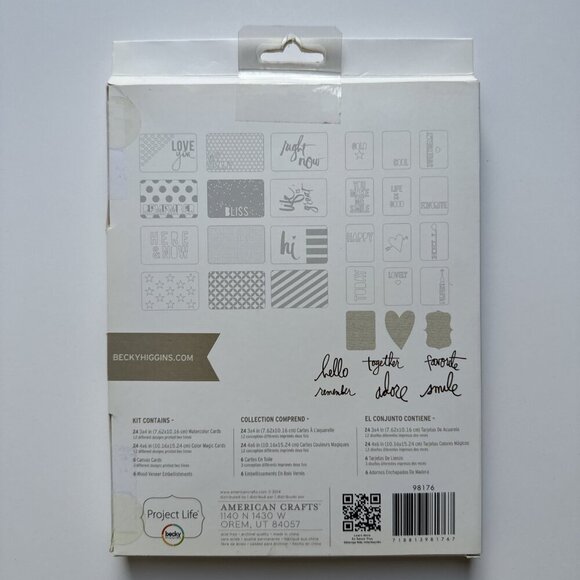 Scrapbooking Kit Project Life Heidi Swapp Color Magic Wood Words Becky Higgins - Picture 2 of 3